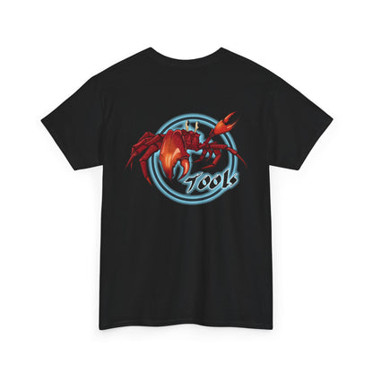 Crab-Themed Unisex Heavy Cotton Tee - Fun Seafood T-Shirt, Beach Wear, Summer Party, Ocean Lover Gift, Casual Style