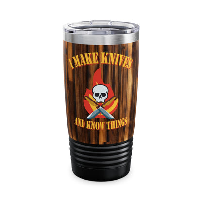 Makers & Knife Enthusiasts Ringneck Tumbler - 20oz Double-Wall Stainless Steel with Glossy Print