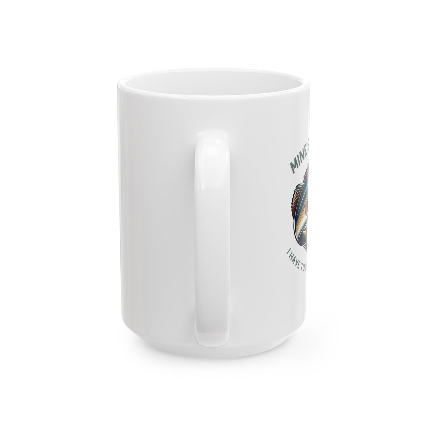 Bass Angler Delight - 11oz or 15oz Ceramic Mugs with Humorous Fishing Slogan, Eco-Friendly, Perfect for Hot & Cold Drinks