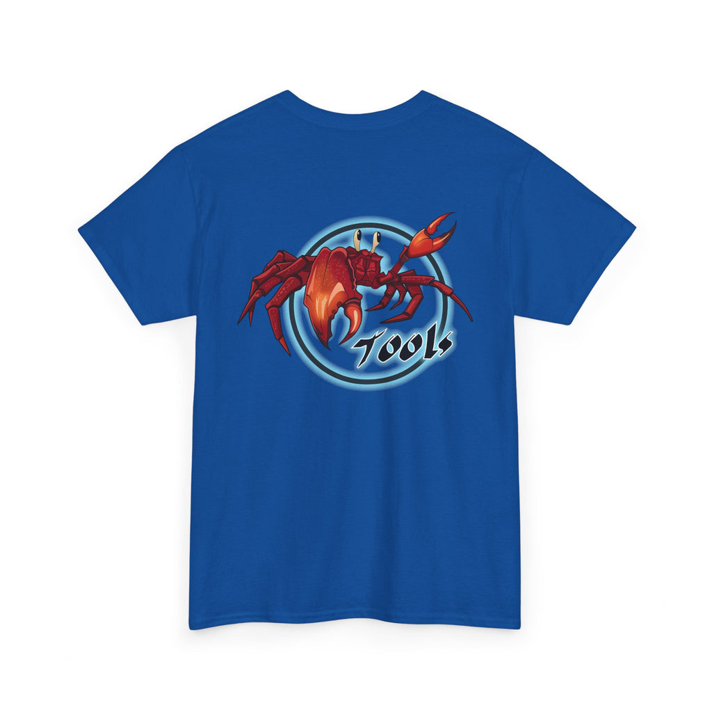 Crab-Themed Unisex Heavy Cotton Tee - Fun Seafood T-Shirt, Beach Wear, Summer Party, Ocean Lover Gift, Casual Style
