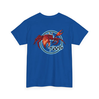 Crab-Themed Unisex Heavy Cotton Tee - Fun Seafood T-Shirt, Beach Wear, Summer Party, Ocean Lover Gift, Casual Style