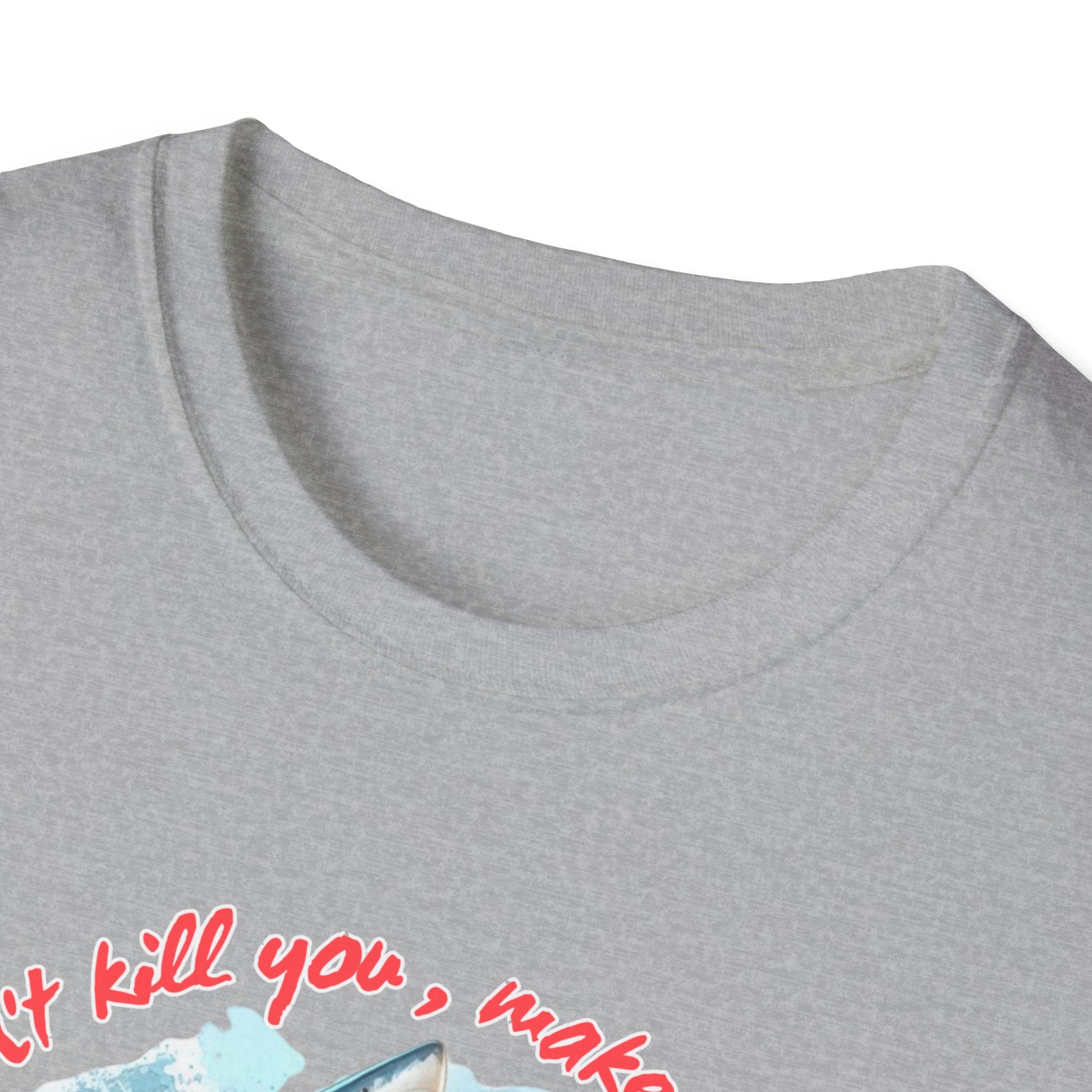 Jawsome Strength Tee: Sharks Will Kill You – Survival Humor Shirt