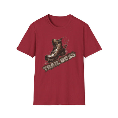 Trail Boss Cotton Tee: Bear-Proof Humor, Eco-Friendly Comfort, Versatile Outdoor Wear