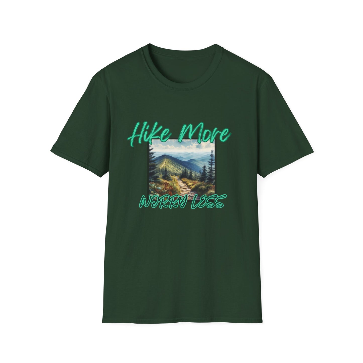 Trail Bliss Tee - Hike More, Worry Less | Eco-Friendly Ring-Spun Cotton Hiking Shirt