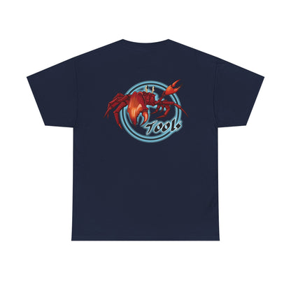Crab-Themed Unisex Heavy Cotton Tee - Fun Seafood T-Shirt, Beach Wear, Summer Party, Ocean Lover Gift, Casual Style