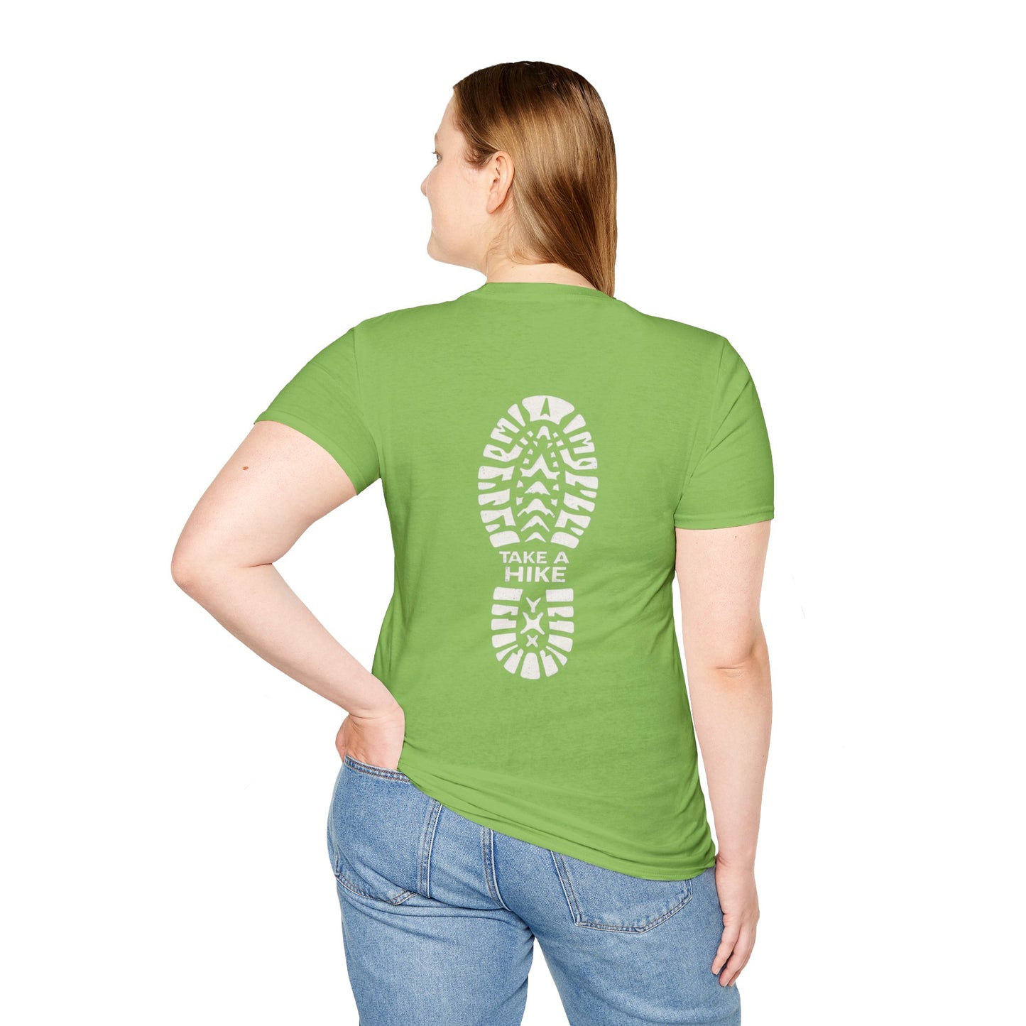 Unisex Take a Hike Soft-Style Tee - 100% Cotton Comfort with Durable Twill Tape & Ribbed Collar