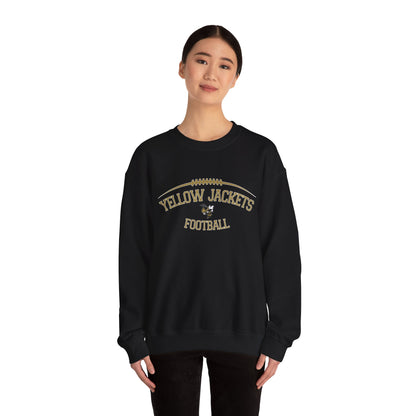 Yellow Jackets Football Crewneck Sweatshirt, Unisex Sports Apparel, Team Spirit Gear, Cozy Game Day Sweatshirt, Fall Fashion