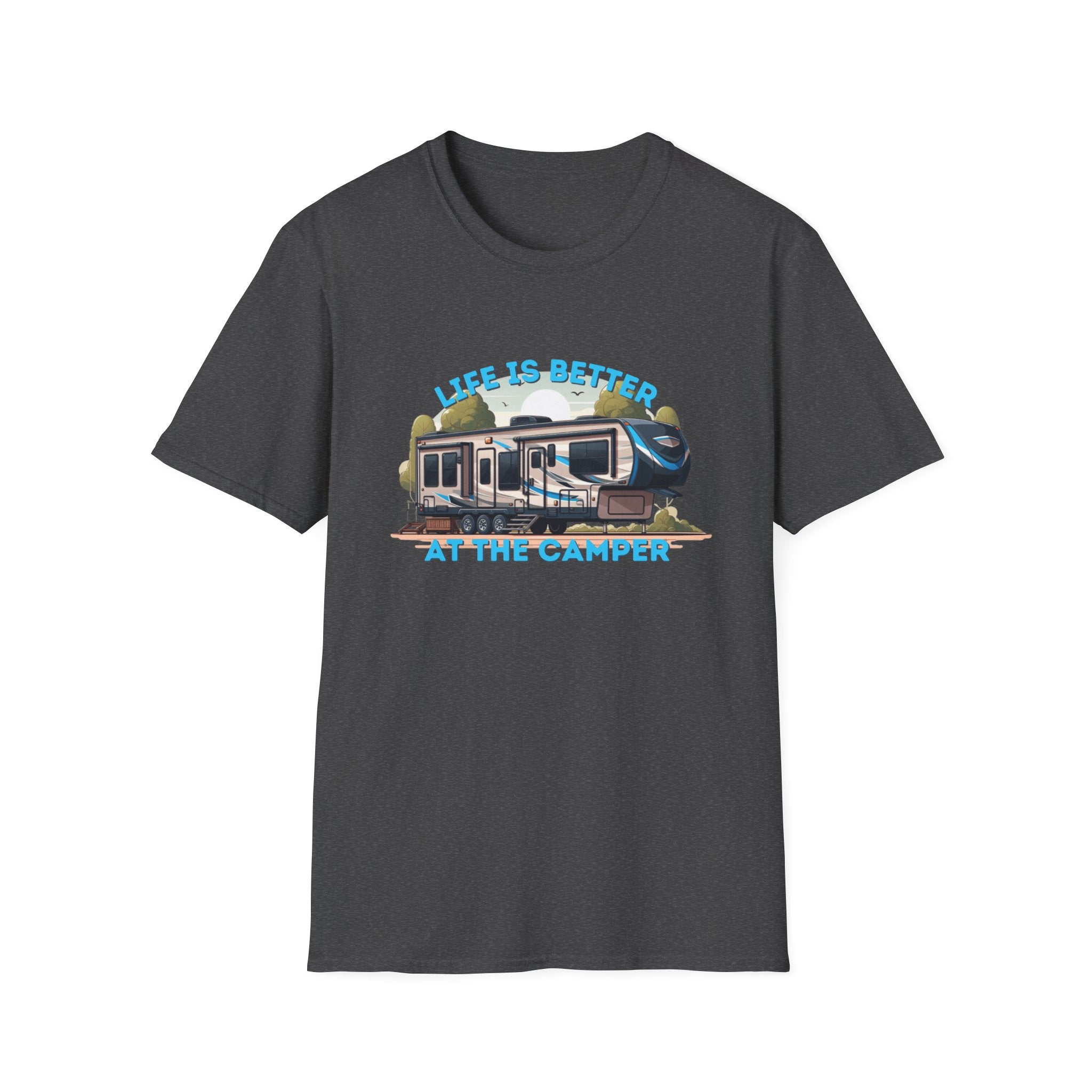 Campers Haven Cotton Tee: Eco-Friendly, Seamless Design, Lightweight Outdoor Comfort