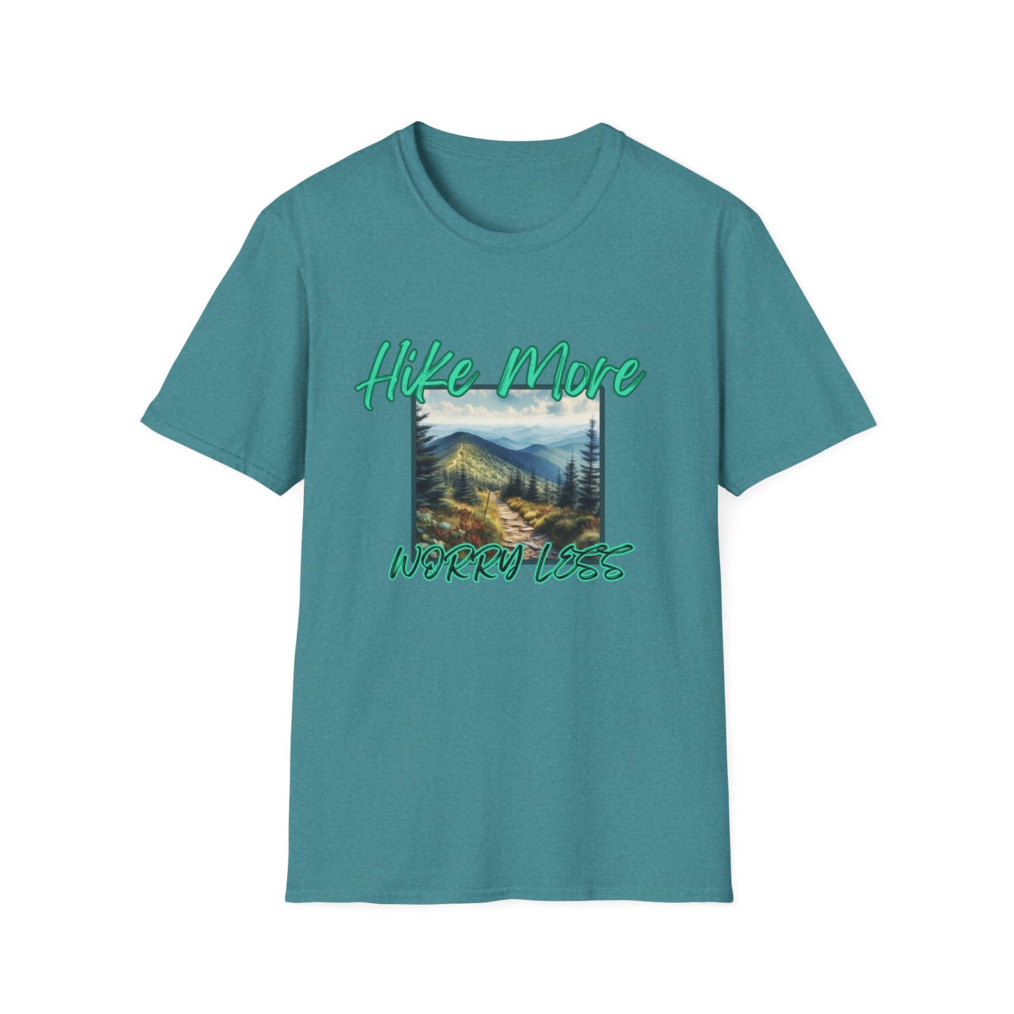 Trail Bliss Tee - Hike More, Worry Less | Eco-Friendly Ring-Spun Cotton Hiking Shirt