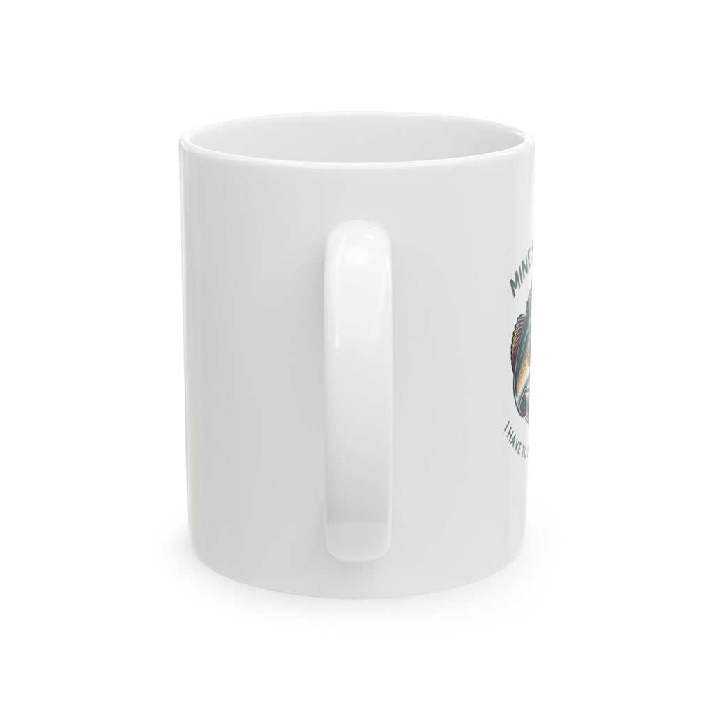 Bass Angler Delight - 11oz or 15oz Ceramic Mugs with Humorous Fishing Slogan, Eco-Friendly, Perfect for Hot & Cold Drinks