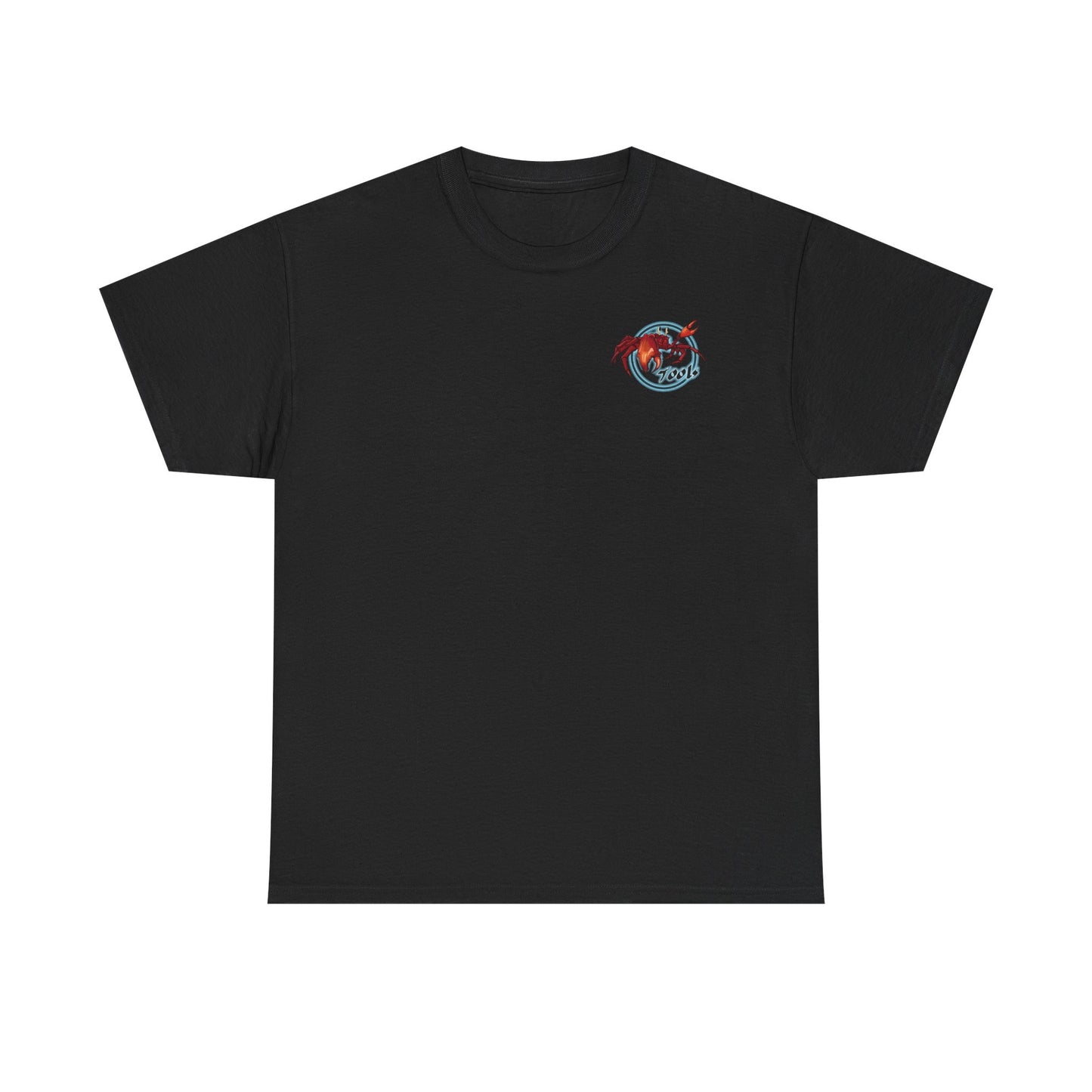 Crab-Themed Unisex Heavy Cotton Tee - Fun Seafood T-Shirt, Beach Wear, Summer Party, Ocean Lover Gift, Casual Style