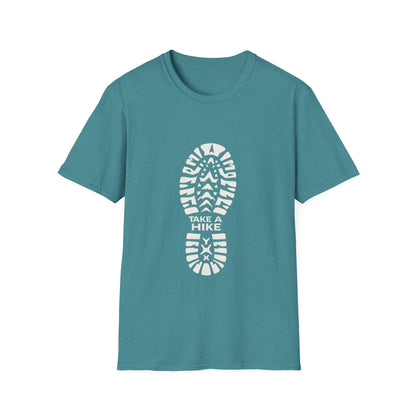 Unisex Take a Hike Soft-Style Tee - 100% Cotton Comfort with Durable Twill Tape & Ribbed Collar