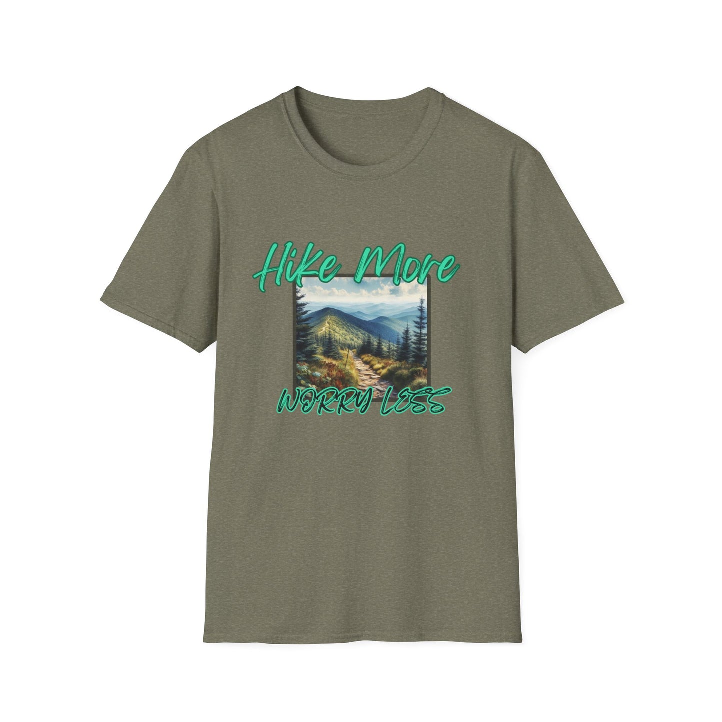 Trail Bliss Tee - Hike More, Worry Less | Eco-Friendly Ring-Spun Cotton Hiking Shirt