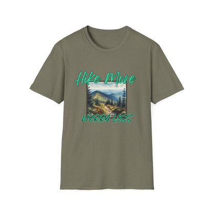 Trail Bliss Tee - Hike More, Worry Less | Eco-Friendly Ring-Spun Cotton Hiking Shirt
