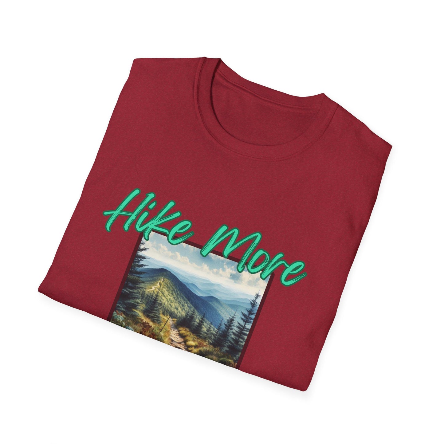Trail Bliss Tee - Hike More, Worry Less | Eco-Friendly Ring-Spun Cotton Hiking Shirt