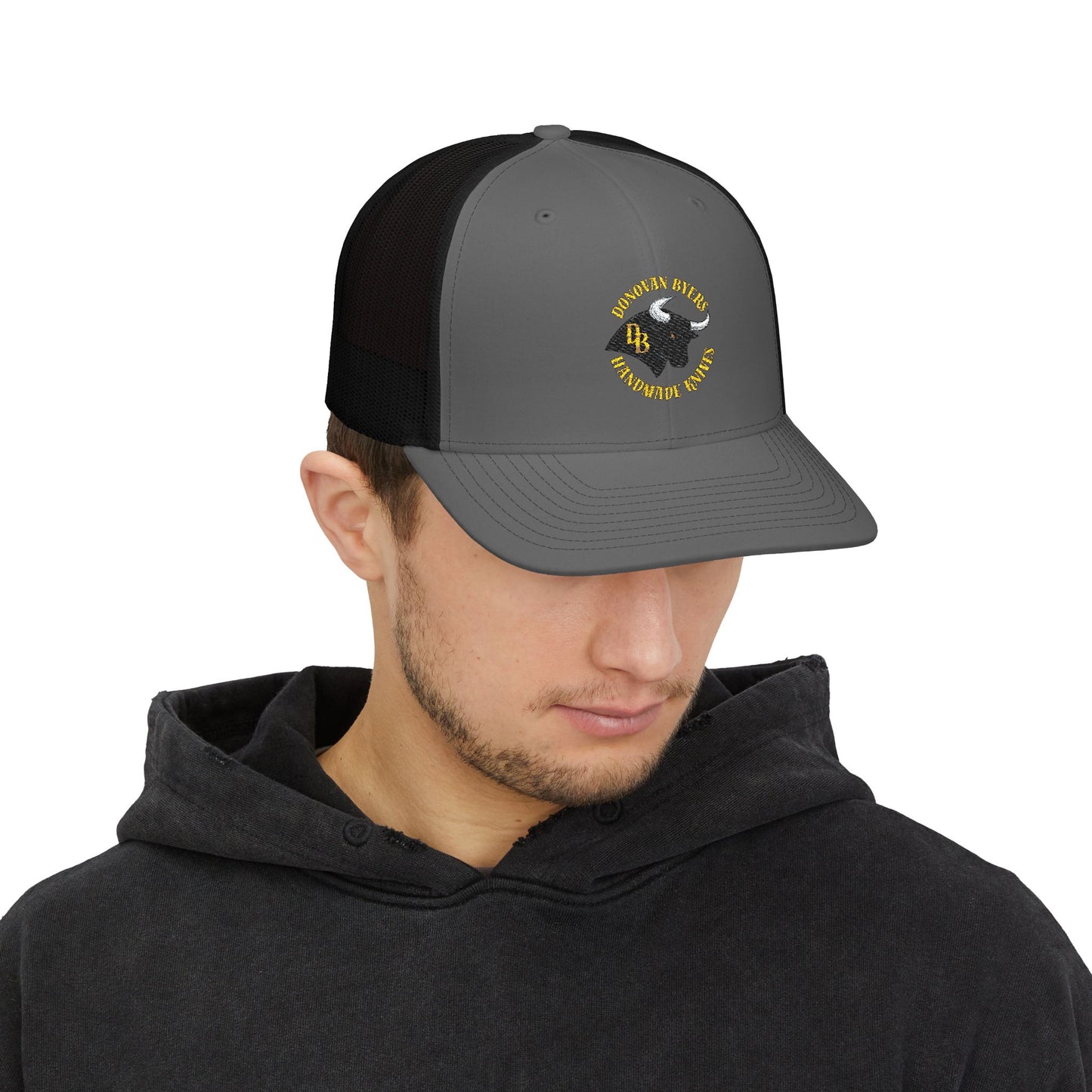 Embroidered Snapback Trucker Cap, Stylish Cap for Outdoor Enthusiasts, Unique Gift for Him, Custom Hat for Events, Casual Everyday Wear