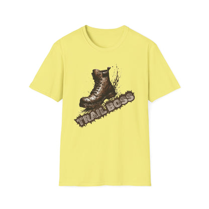 Trail Boss Cotton Tee: Bear-Proof Humor, Eco-Friendly Comfort, Versatile Outdoor Wear