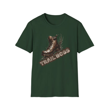 Trail Boss Cotton Tee: Bear-Proof Humor, Eco-Friendly Comfort, Versatile Outdoor Wear