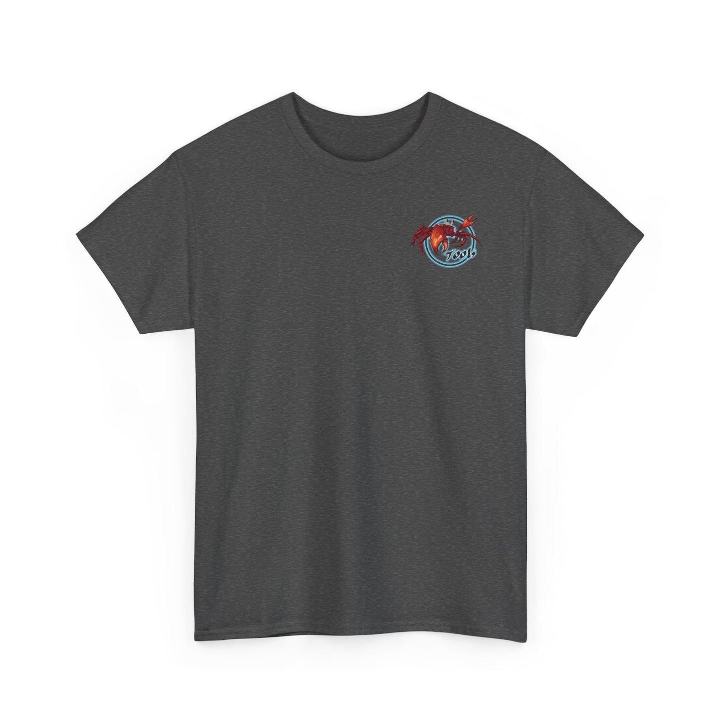 Crab-Themed Unisex Heavy Cotton Tee - Fun Seafood T-Shirt, Beach Wear, Summer Party, Ocean Lover Gift, Casual Style