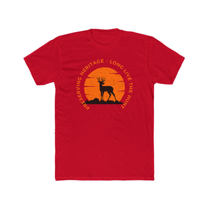 “American Hunting Heritage Men’s Tee - Long live the Hunt | Lightweight Cotton Crew Shirt”