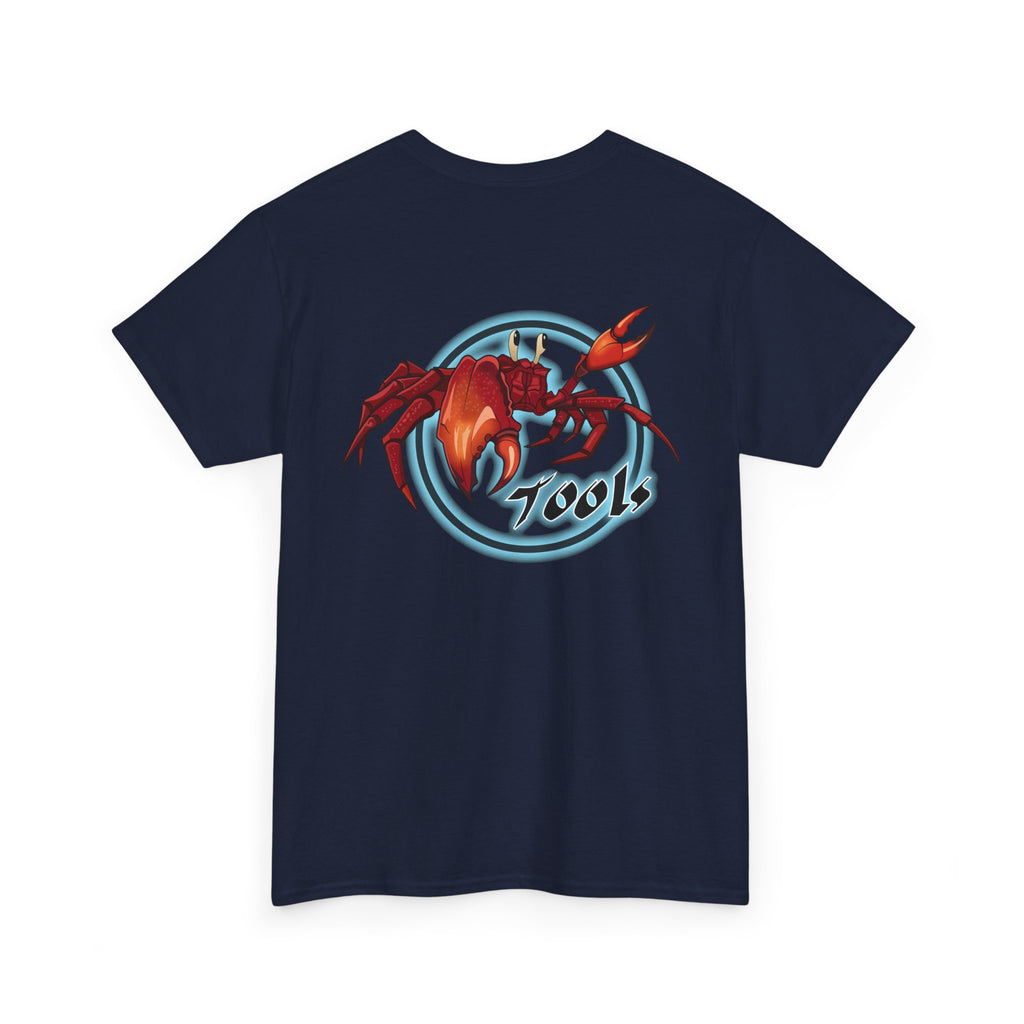 Crab-Themed Unisex Heavy Cotton Tee - Fun Seafood T-Shirt, Beach Wear, Summer Party, Ocean Lover Gift, Casual Style