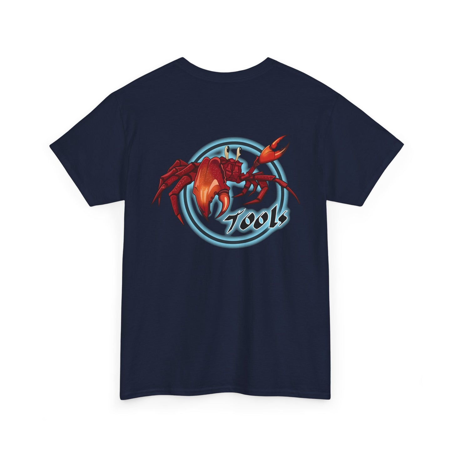 Crab-Themed Unisex Heavy Cotton Tee - Fun Seafood T-Shirt, Beach Wear, Summer Party, Ocean Lover Gift, Casual Style