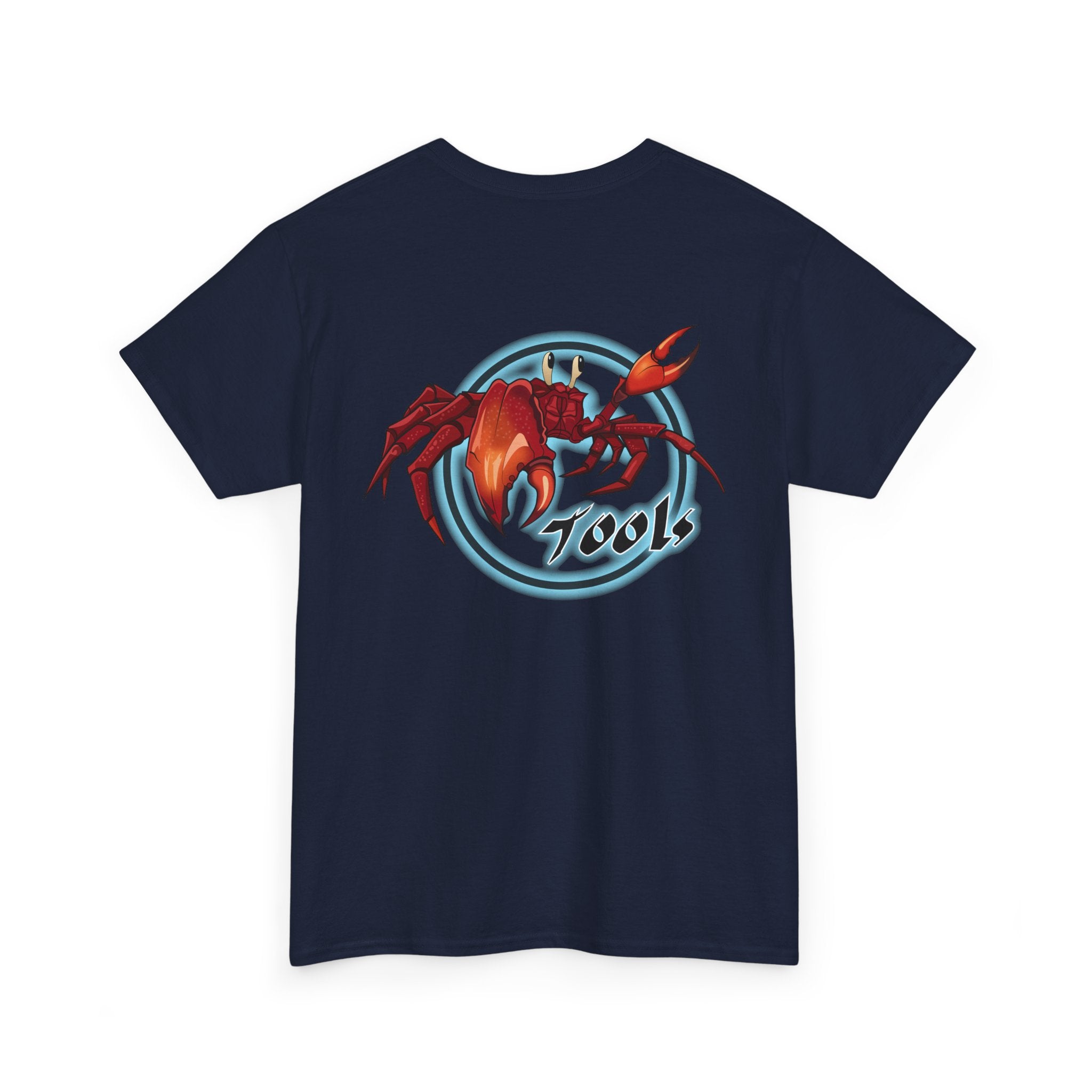 Crab-Themed Unisex Heavy Cotton Tee - Fun Seafood T-Shirt, Beach Wear, Summer Party, Ocean Lover Gift, Casual Style