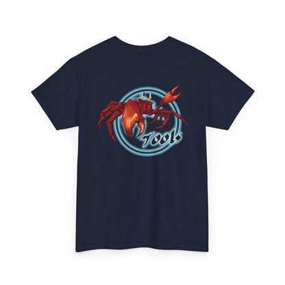 Crab-Themed Unisex Heavy Cotton Tee - Fun Seafood T-Shirt, Beach Wear, Summer Party, Ocean Lover Gift, Casual Style