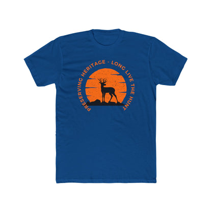 “American Hunting Heritage Men’s Tee - Long live the Hunt | Lightweight Cotton Crew Shirt”