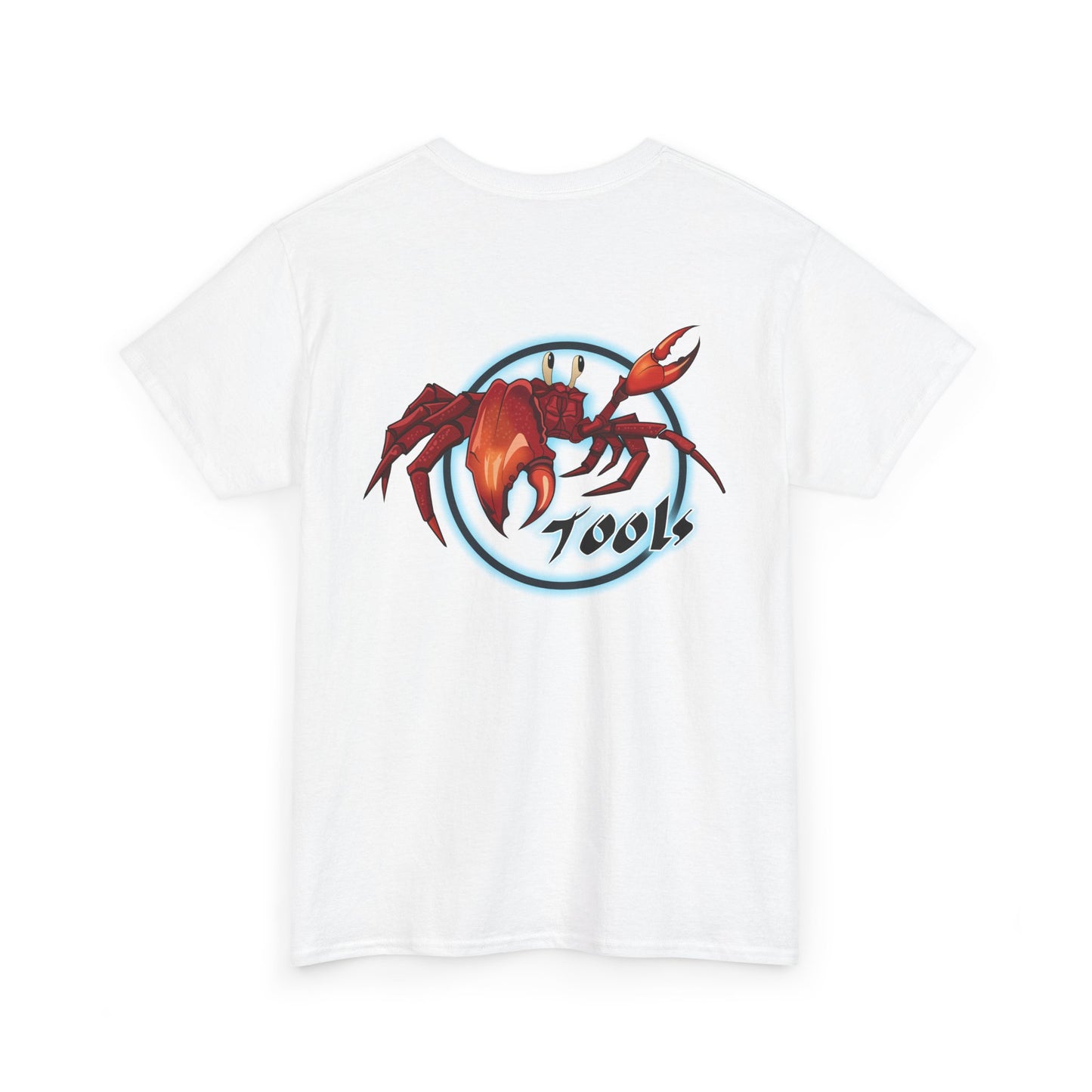 Crab-Themed Unisex Heavy Cotton Tee - Fun Seafood T-Shirt, Beach Wear, Summer Party, Ocean Lover Gift, Casual Style