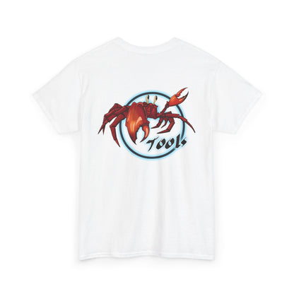 Crab-Themed Unisex Heavy Cotton Tee - Fun Seafood T-Shirt, Beach Wear, Summer Party, Ocean Lover Gift, Casual Style
