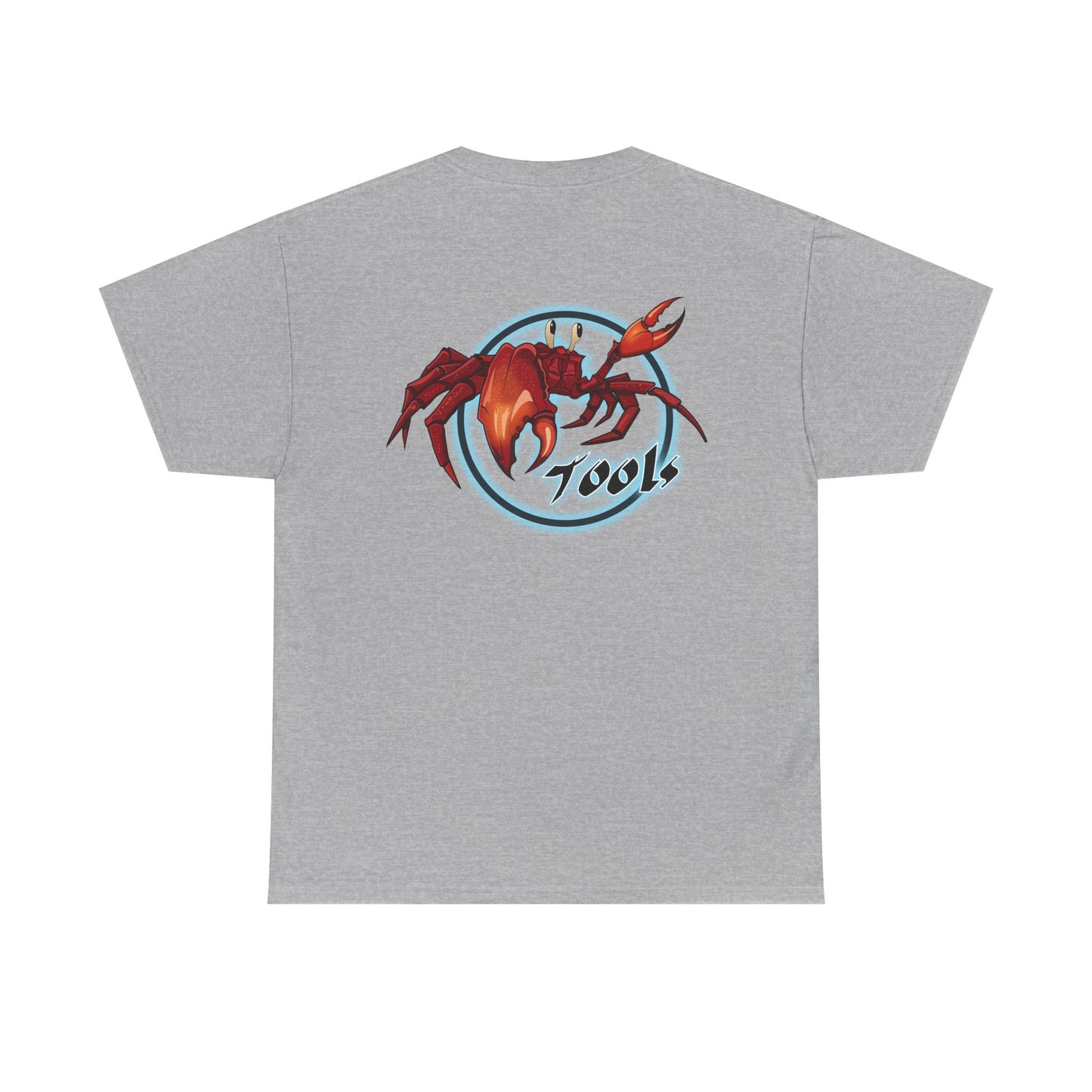 Crab-Themed Unisex Heavy Cotton Tee - Fun Seafood T-Shirt, Beach Wear, Summer Party, Ocean Lover Gift, Casual Style