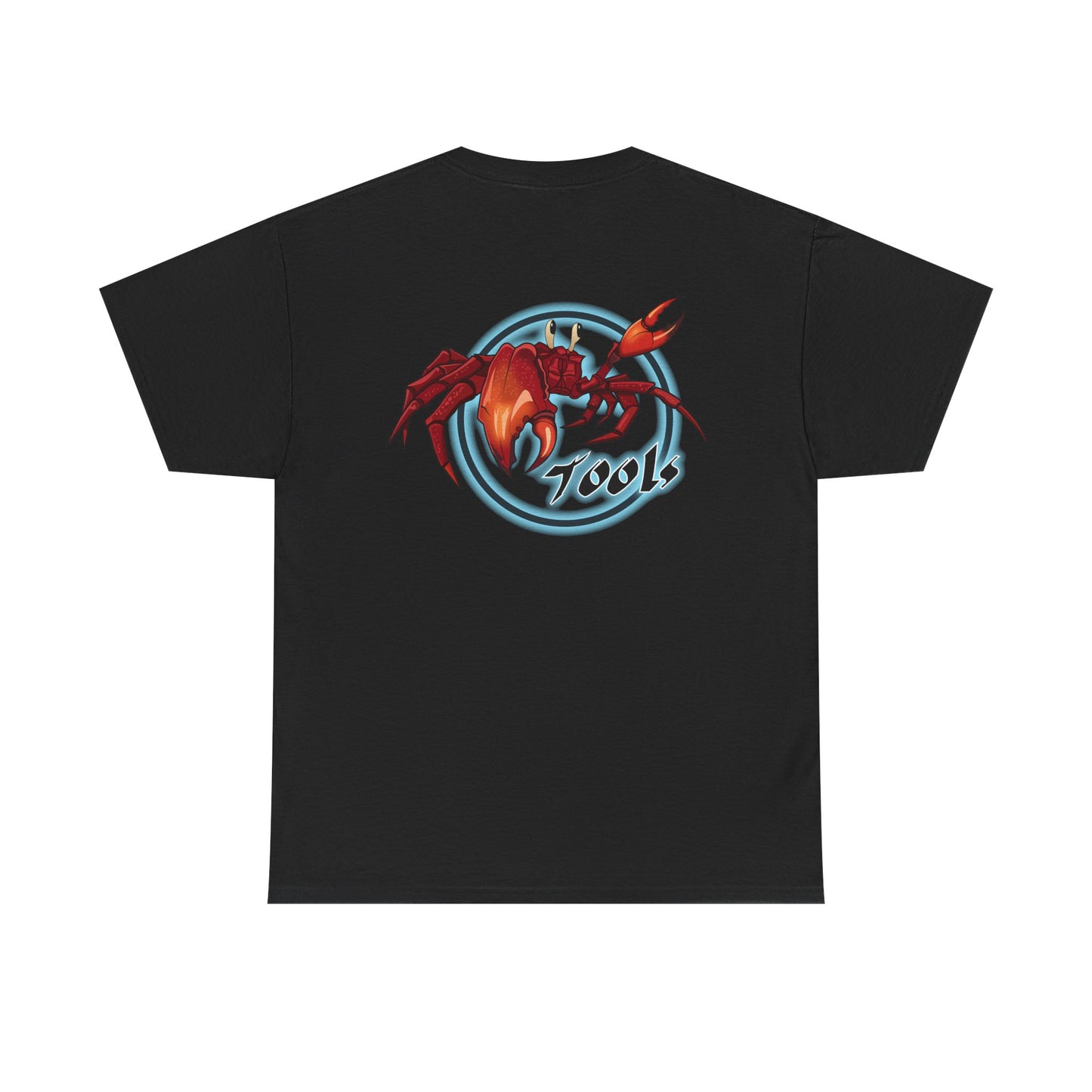 Crab-Themed Unisex Heavy Cotton Tee - Fun Seafood T-Shirt, Beach Wear, Summer Party, Ocean Lover Gift, Casual Style