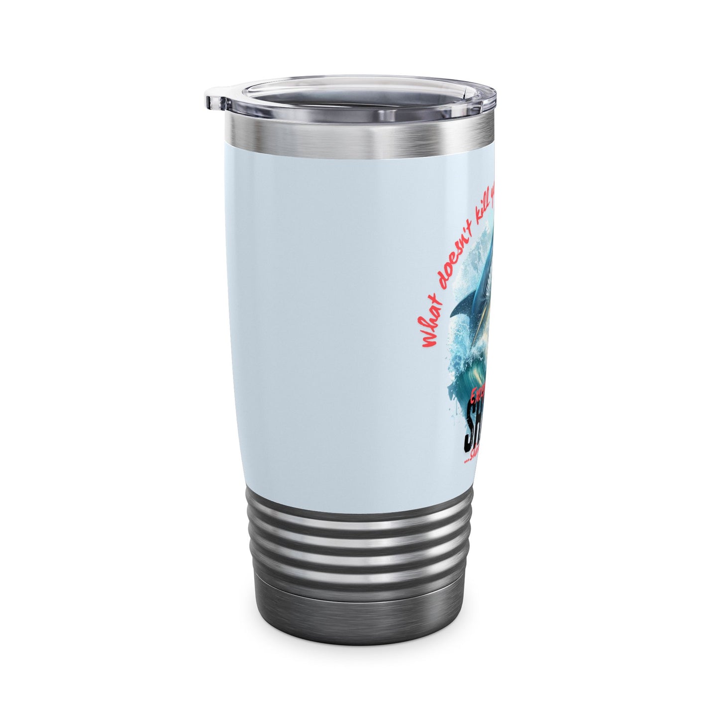 Predatory Prowess Mug: 20oz Sharks Will Kill You Statement Cup