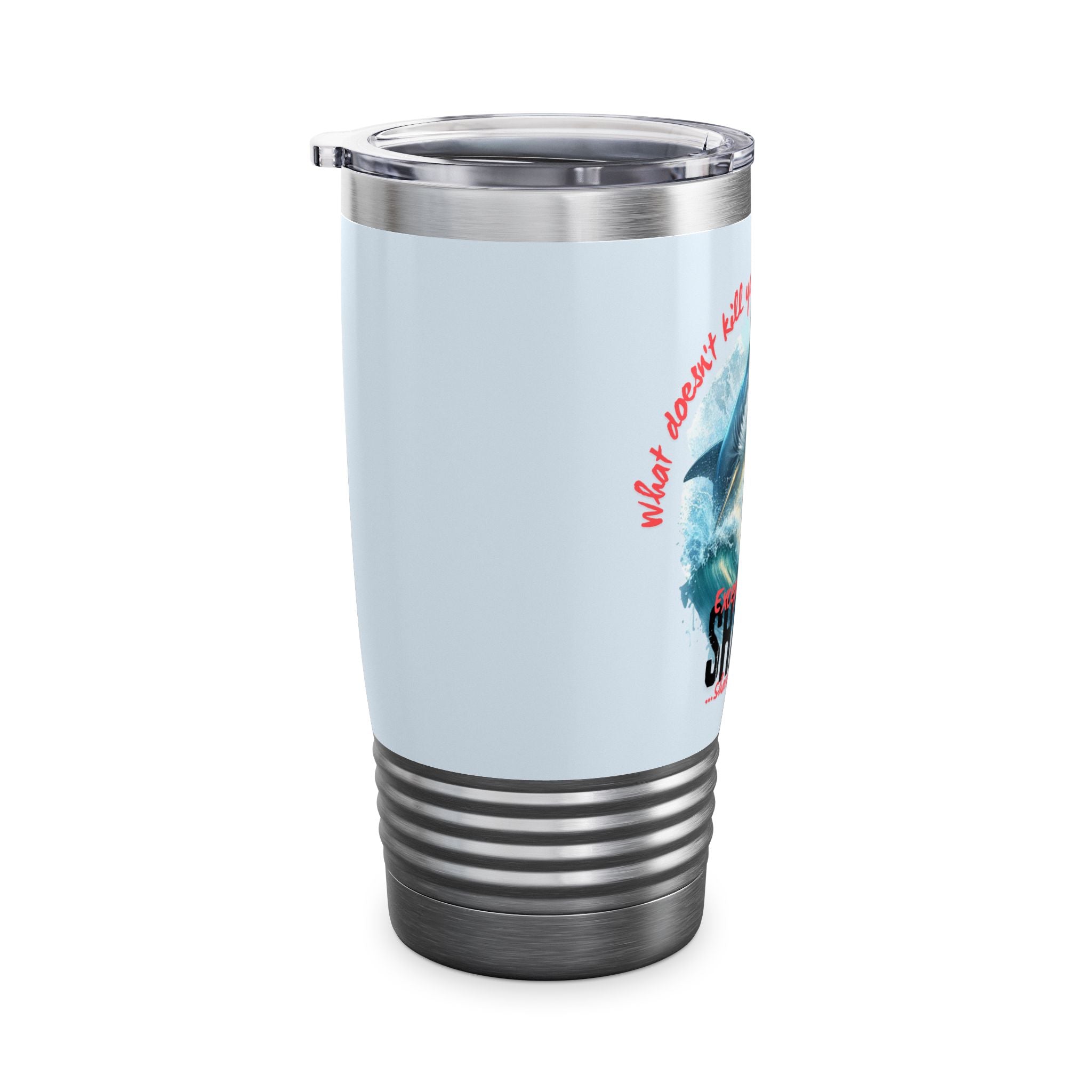 Predatory Prowess Mug: 20oz Sharks Will Kill You Statement Cup