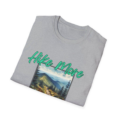 Trail Bliss Tee - Hike More, Worry Less | Eco-Friendly Ring-Spun Cotton Hiking Shirt