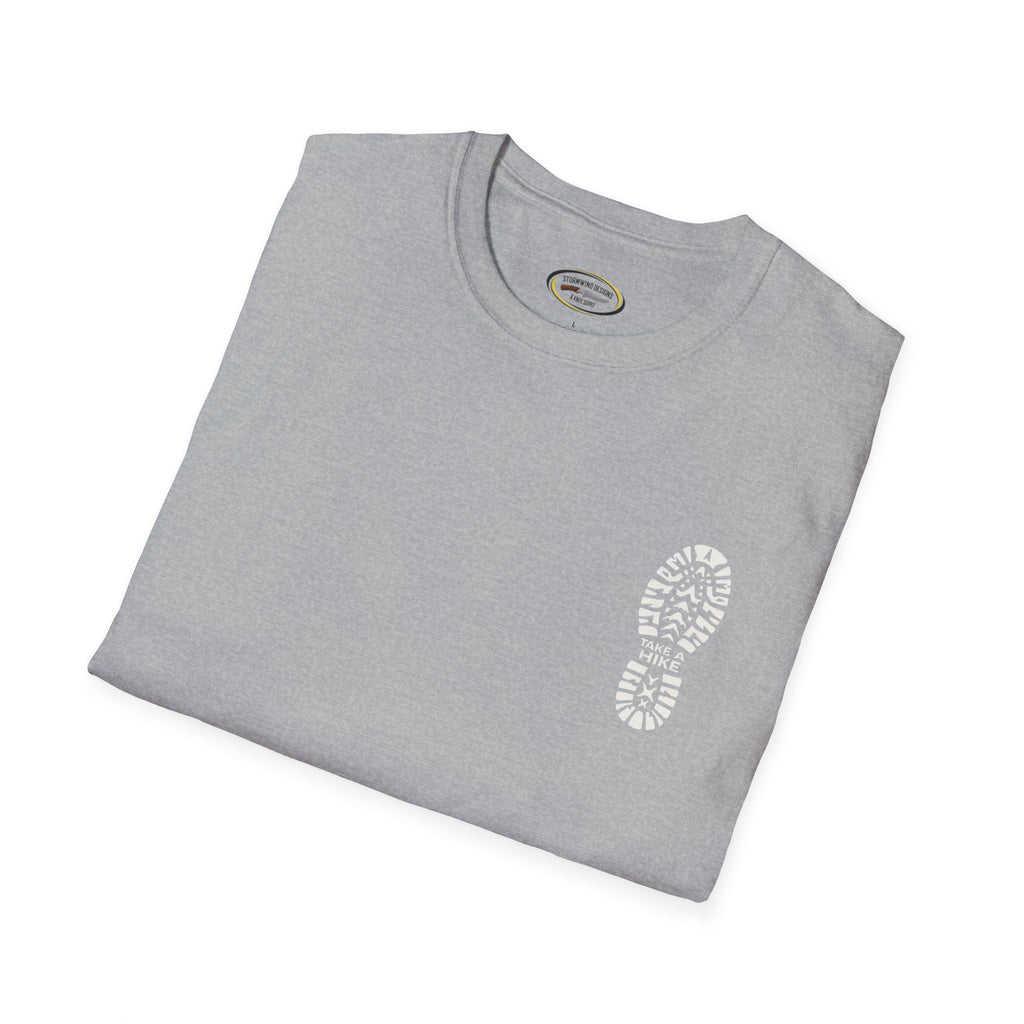 Unisex Take a Hike Soft-Style Tee - 100% Cotton Comfort with Durable Twill Tape & Ribbed Collar