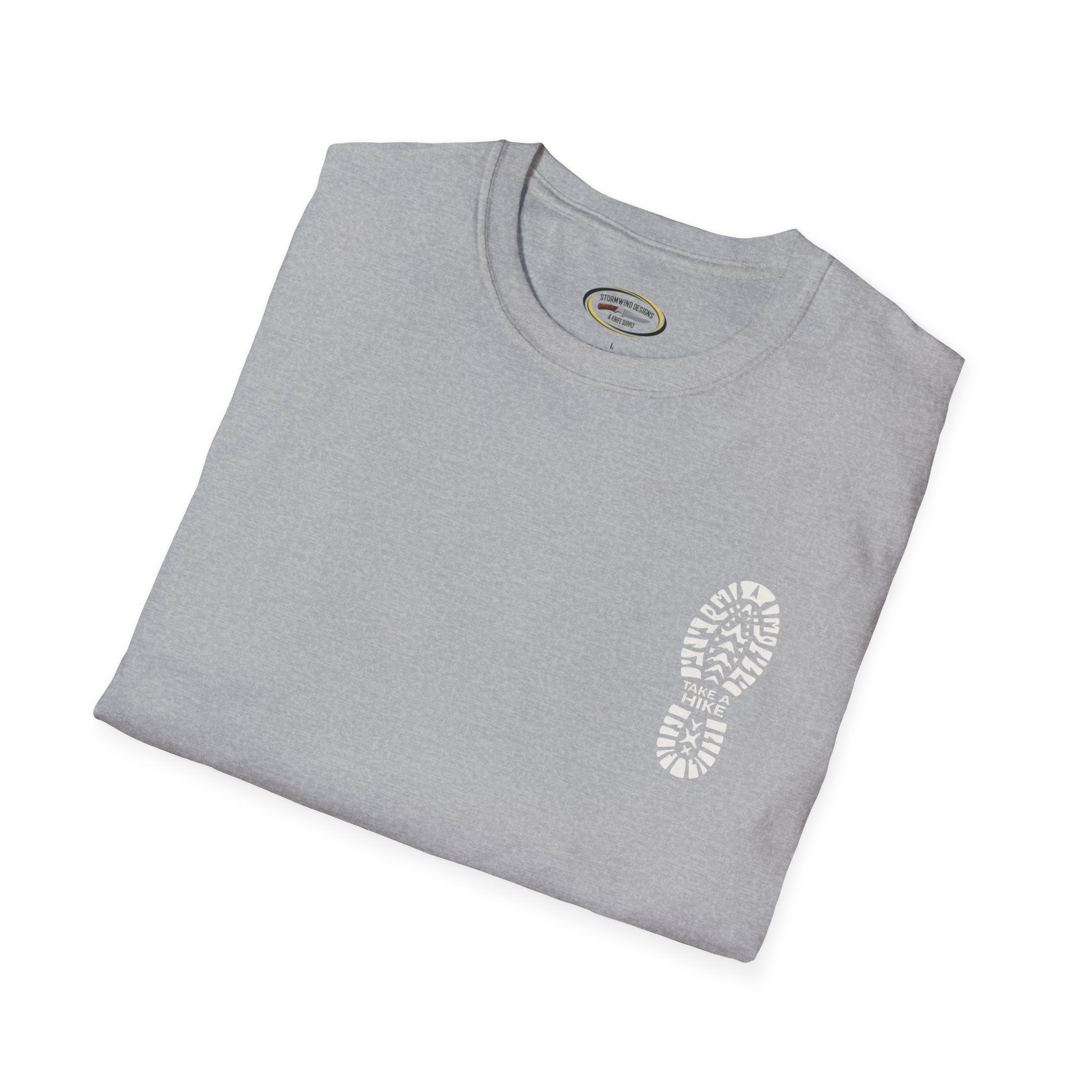 Unisex Take a Hike Soft-Style Tee - 100% Cotton Comfort with Durable Twill Tape & Ribbed Collar