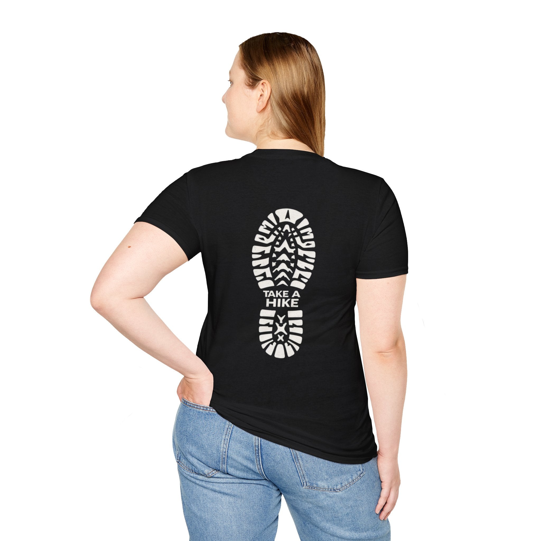 Unisex Take a Hike Soft-Style Tee - 100% Cotton Comfort with Durable Twill Tape & Ribbed Collar
