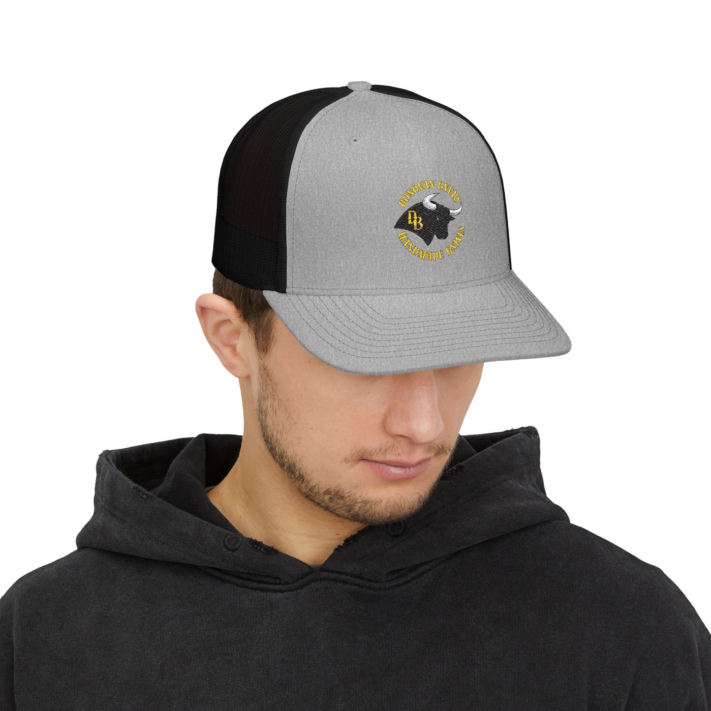 Embroidered Snapback Trucker Cap, Stylish Cap for Outdoor Enthusiasts, Unique Gift for Him, Custom Hat for Events, Casual Everyday Wear