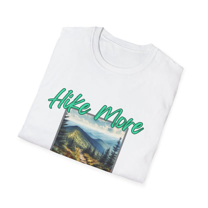 Trail Bliss Tee - Hike More, Worry Less | Eco-Friendly Ring-Spun Cotton Hiking Shirt