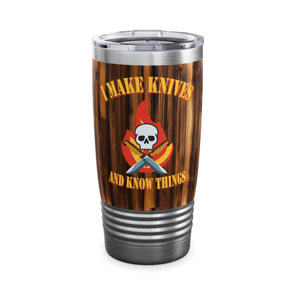 Makers & Knife Enthusiasts Ringneck Tumbler - 20oz Double-Wall Stainless Steel with Glossy Print