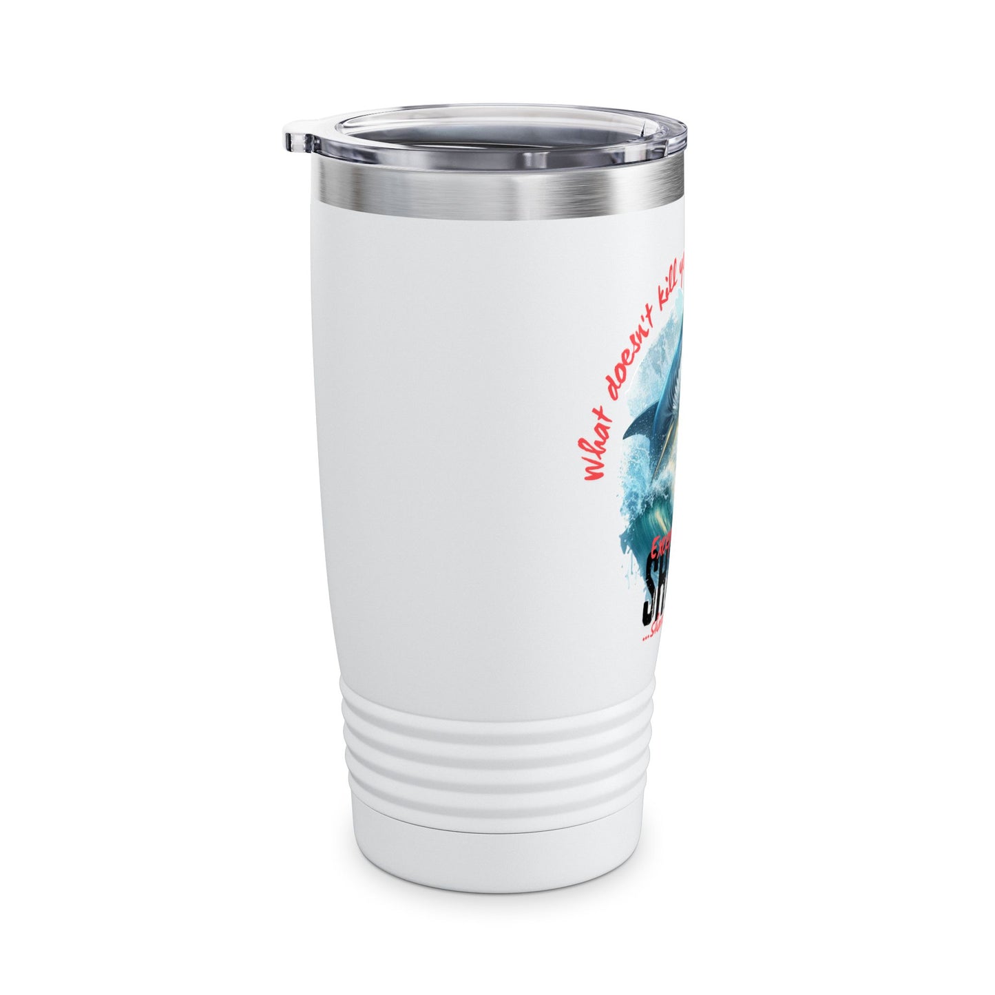 Predatory Prowess Mug: 20oz Sharks Will Kill You Statement Cup