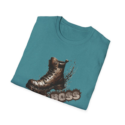 Trail Boss Cotton Tee: Bear-Proof Humor, Eco-Friendly Comfort, Versatile Outdoor Wear