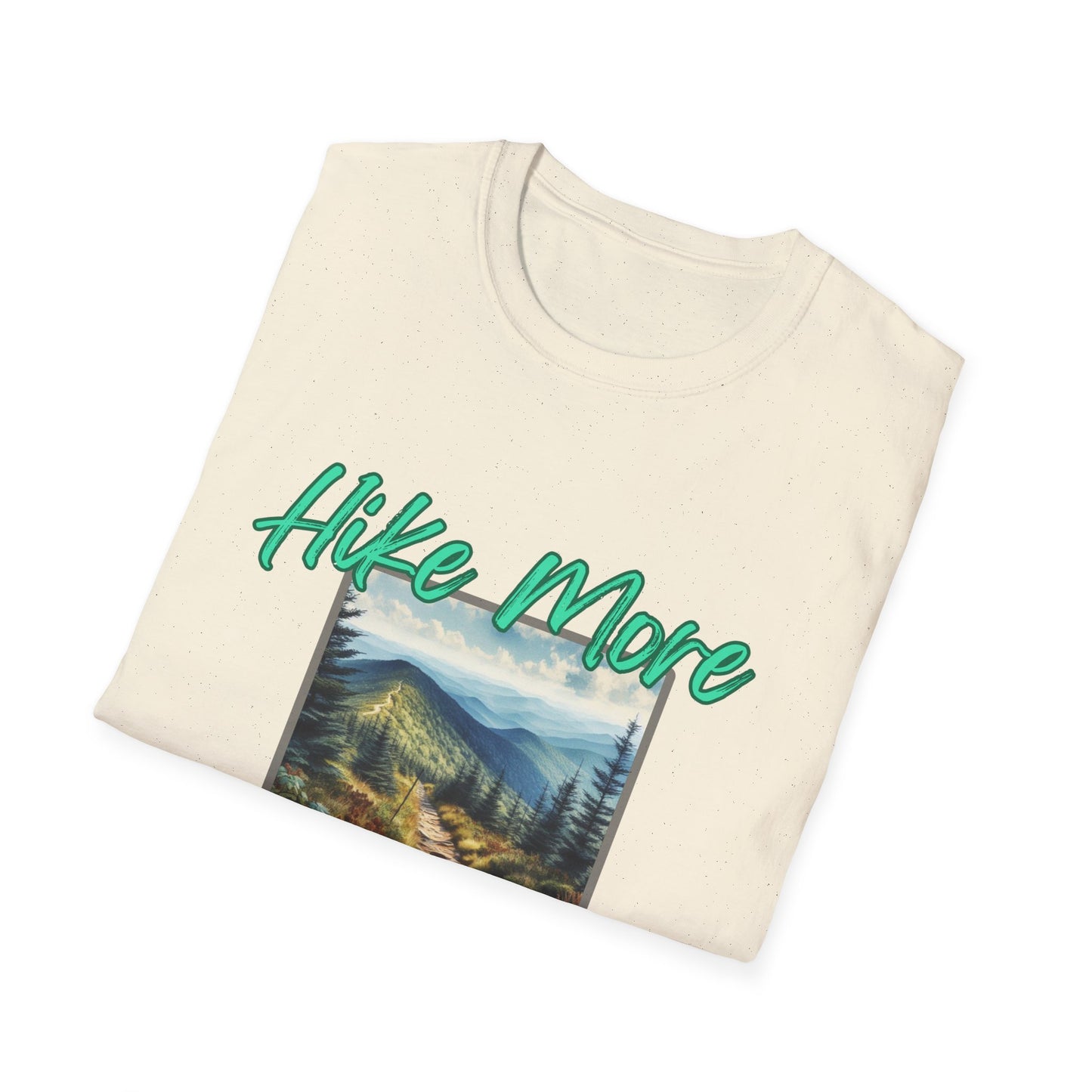 Trail Bliss Tee - Hike More, Worry Less | Eco-Friendly Ring-Spun Cotton Hiking Shirt