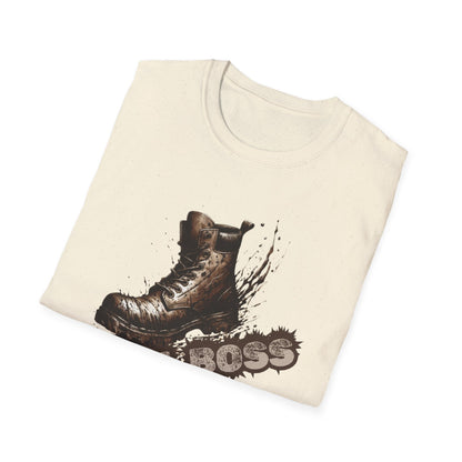 Trail Boss Cotton Tee: Bear-Proof Humor, Eco-Friendly Comfort, Versatile Outdoor Wear