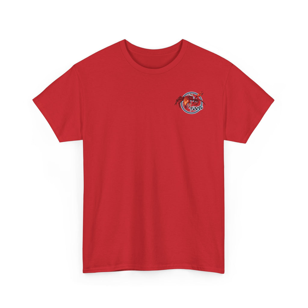Crab-Themed Unisex Heavy Cotton Tee - Fun Seafood T-Shirt, Beach Wear, Summer Party, Ocean Lover Gift, Casual Style