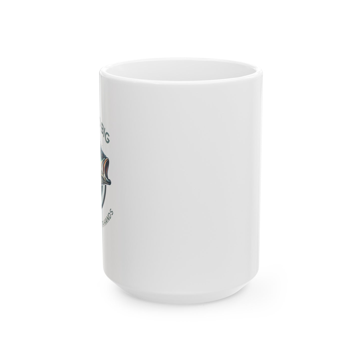 Bass Angler Delight - 11oz or 15oz Ceramic Mugs with Humorous Fishing Slogan, Eco-Friendly, Perfect for Hot & Cold Drinks