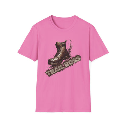 Trail Boss Cotton Tee: Bear-Proof Humor, Eco-Friendly Comfort, Versatile Outdoor Wear