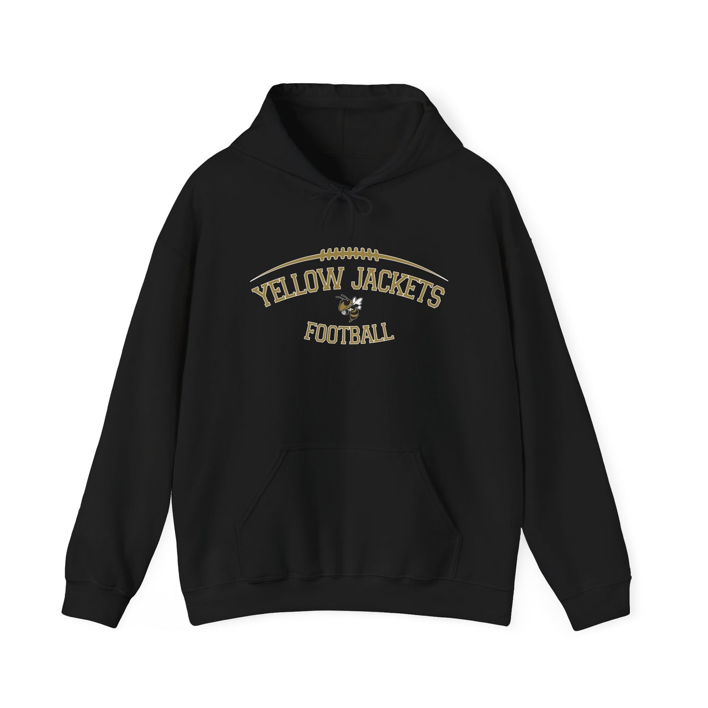 Yellow Jackets Football Unisex Hoodie, Cozy Sweatshirt, Game Day Apparel, Sports Team Gear, Unique Gift for Fans